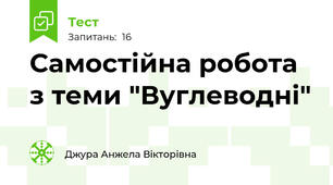 Самостійна робота з теми "Вуглеводні"