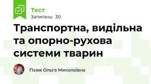 Транспортна, видільна та опорно-рухова системи тварин