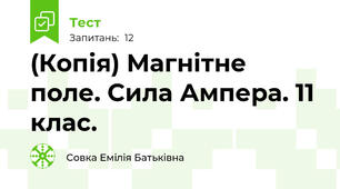 (Копія) Магнітне поле. Сила Ампера. 11 клас.