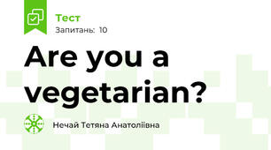 Are you a vegetarian?