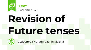Revision of Future tenses