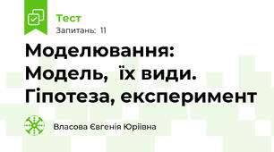 Моделювання: Модель,  їх види. Гіпотеза, експеримент