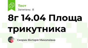 8г 14.04 Площа трикутника