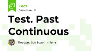 Test. Past Continuous
