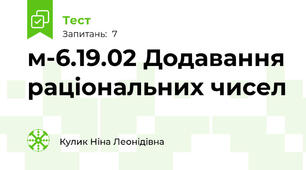 м-6.19.02 Додавання раціональних чисел