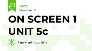 ON SCREEN 1 UNIT 5c