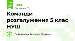 Команди розгалуження 5 клас НУШ