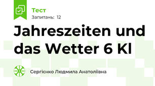  Jahreszeiten und das Wetter 6 Kl