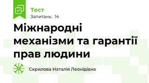 Міжнародні механізми та гарантії прав людини