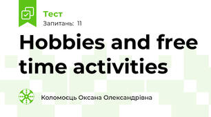 Hobbies and free time activities