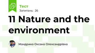 11 Nature and the environment