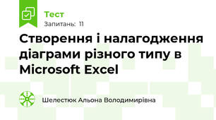Створення і налагодження діаграми різного типу в Microsoft Excel