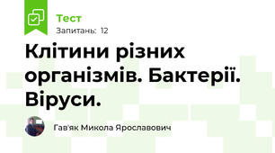 Клітини різних організмів. Бактерії. Віруси.