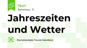 Jahreszeiten und Wetter