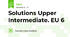 Solutions Upper Intermediate. EU 6