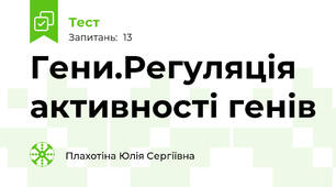 Гени.Регуляція активності генів