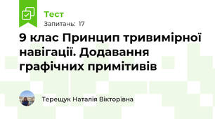 9 клас Принцип тривимірної навігації. Додавання графічних примітивів