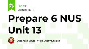 Prepare 6 NUS Unit 13