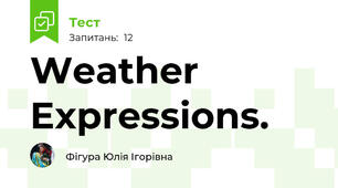 Weather Expressions. 