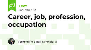Career, job, profession, occupation