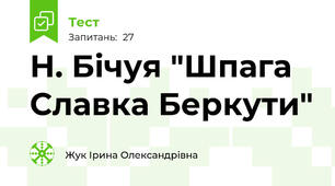 Н. Бічуя "Шпага Славка Беркути"