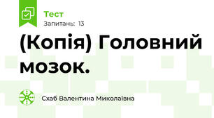 (Копія) Головний мозок. 