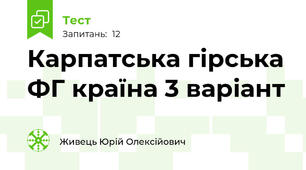 Карпатська гірська ФГ країна 3 варіант