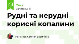 Рудні та нерудні корисні копалини