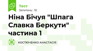 Ніна Бічуя "Шпага Славка Беркути" частина 1 