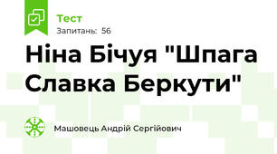 Ніна Бічуя "Шпага Славка Беркути"
