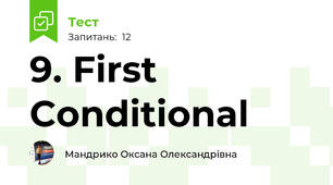 9. First Conditional