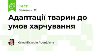Адаптації тварин до умов харчування