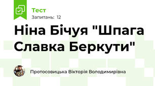 Ніна Бічуя "Шпага Славка Беркути"