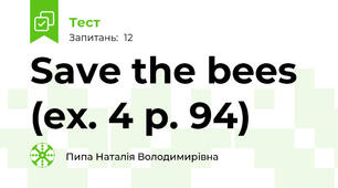 Save the bees (ex. 4 p. 94)