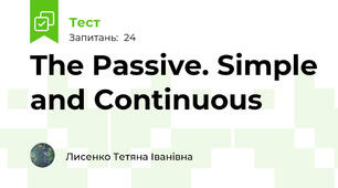 The Passive. Simple and Continuous 