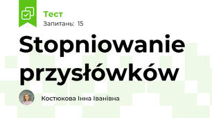 Stopniowanie przysłówków