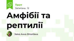 Амфібії та рептилії