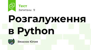  Розгалуження в Python