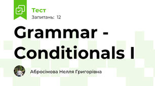 Grammar - Conditionals I