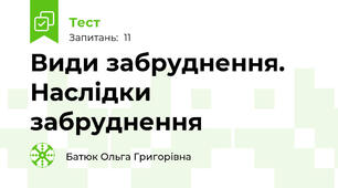 Види забруднення. Наслідки забруднення