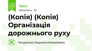 (Копія) (Копія) Організація дорожнього руху