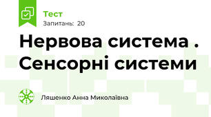 Нервова система . Сенсорні системи