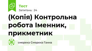 (Копія) Контрольна робота Іменник, прикметник