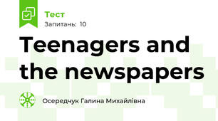  Teenagers and the newspapers