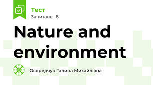 Nature and environment