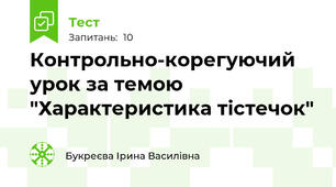 Контрольно-корегуючий урок за темою "Характеристика тістечок"