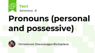 Pronouns (personal and possessive)