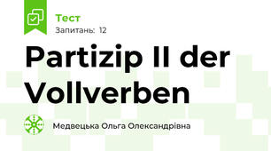Partizip II der Vollverben