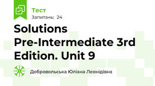 Solutions Pre-Intermediate 3rd Edition. Unit 9