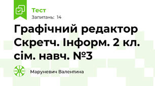 Графічний редактор Скретч. Інформ. 2 кл. сім. навч. №3